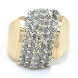 Estate 1.00cttw Diamond Waterfall Ring