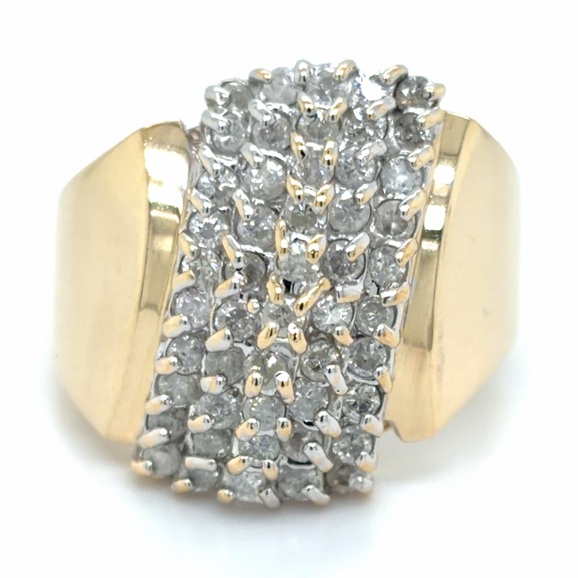 Estate 1.00cttw Diamond Waterfall Ring