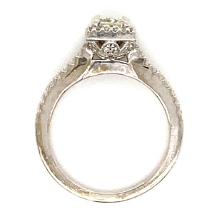 Estate Princess Cut Engagement Ring