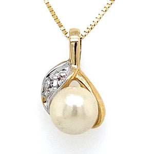 Estate Pearl Drop Necklace