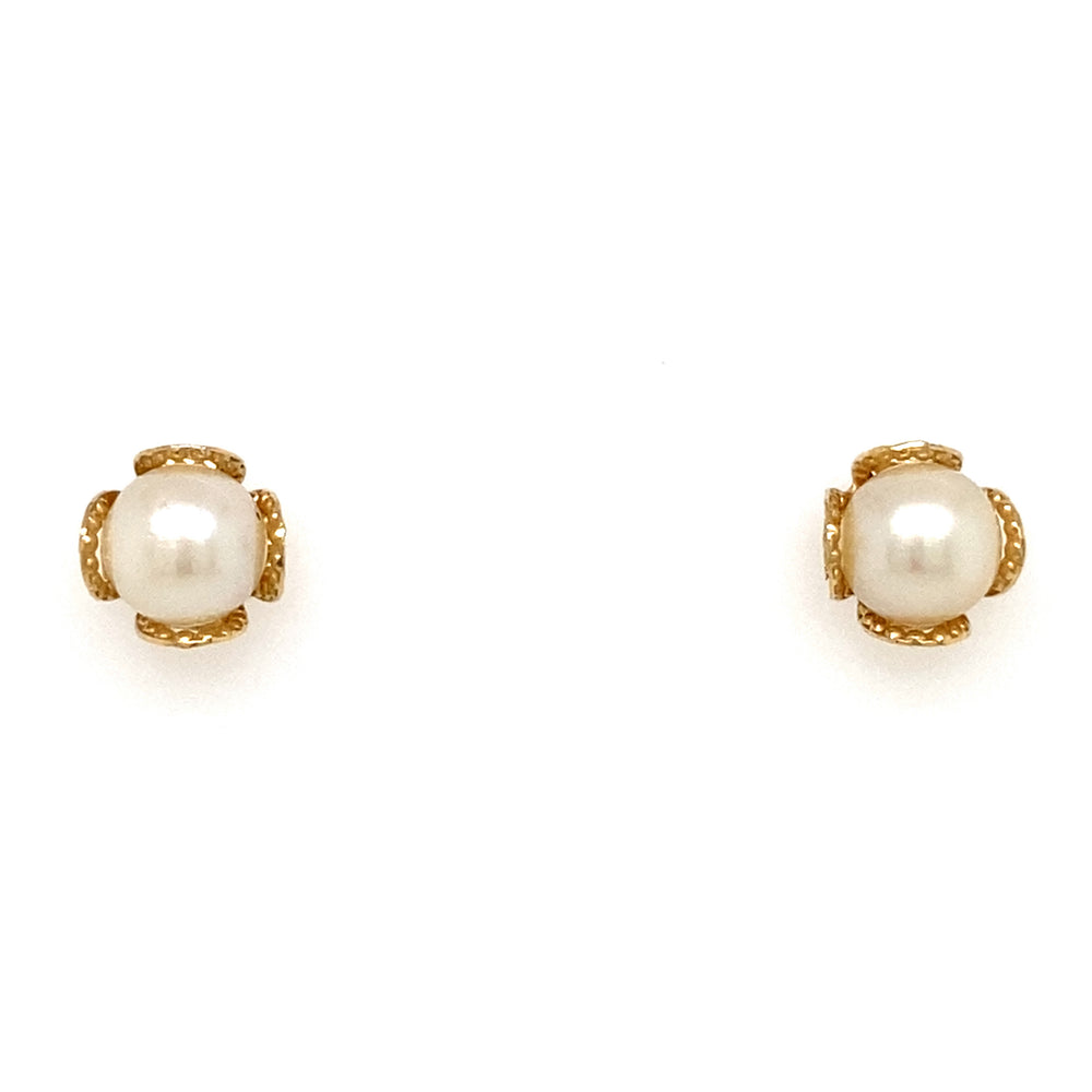 Estate Vintage Style Pearl Earrings