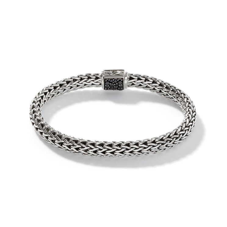 Icon Silver Reversible Birthstone Bracelet in Ruby by John Hardy