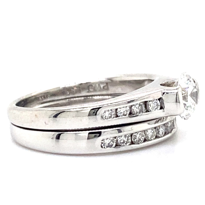 Estate 0.85cttw Diamond Wedding Set