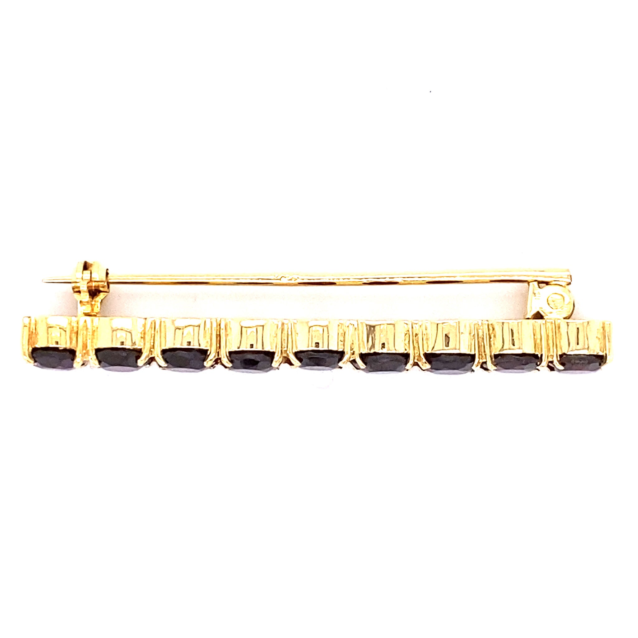 Estate Garnet Bar Pin