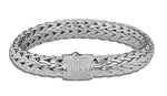 Icon Silver 0.54cttw Diamond Pave Bracelet Sz M by John Hardy