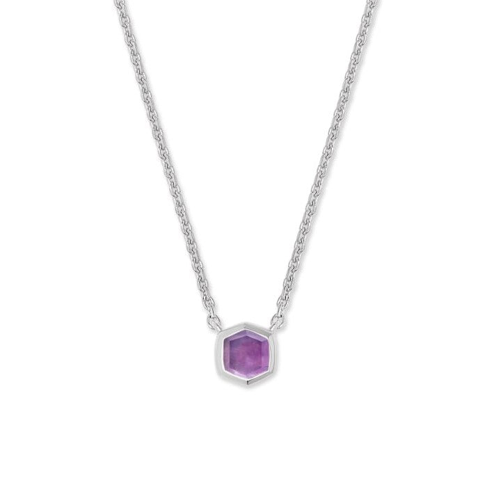 Davie Sterling Silver Pendant, Amethyst by Kendra Scott