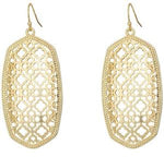 Elle Gold Plated Filigree Earrings by Kendra Scott