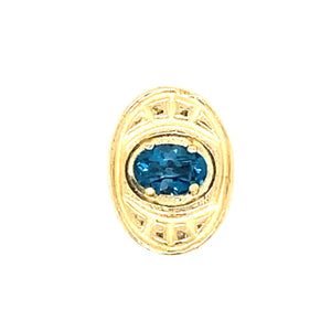 Estate Blue Topaz Slide