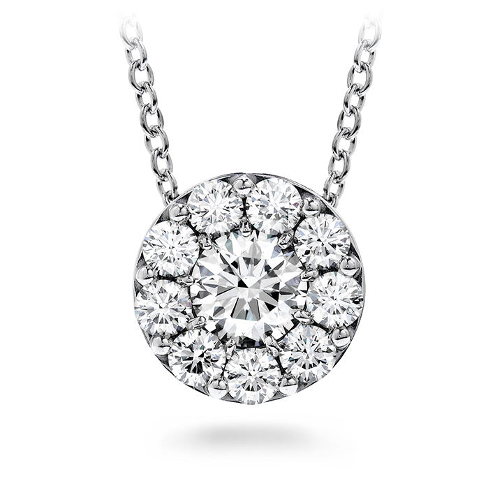 18K White Gold 1.45cttw VS-SI I-J Hearts on Fire Fulfillment Diamond Pendant by HOF
