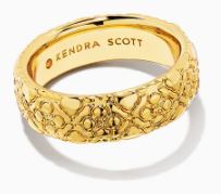 Harper Gold Plated Band Ring Sz 8 by Kendra Scott
