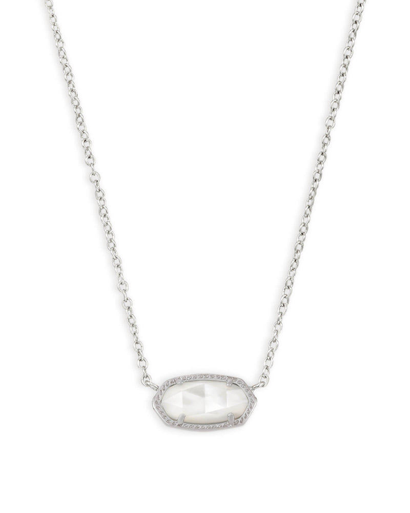 Elisa Silver Plated Pendant Necklace In Ivory Pearl, by Kendra Scott