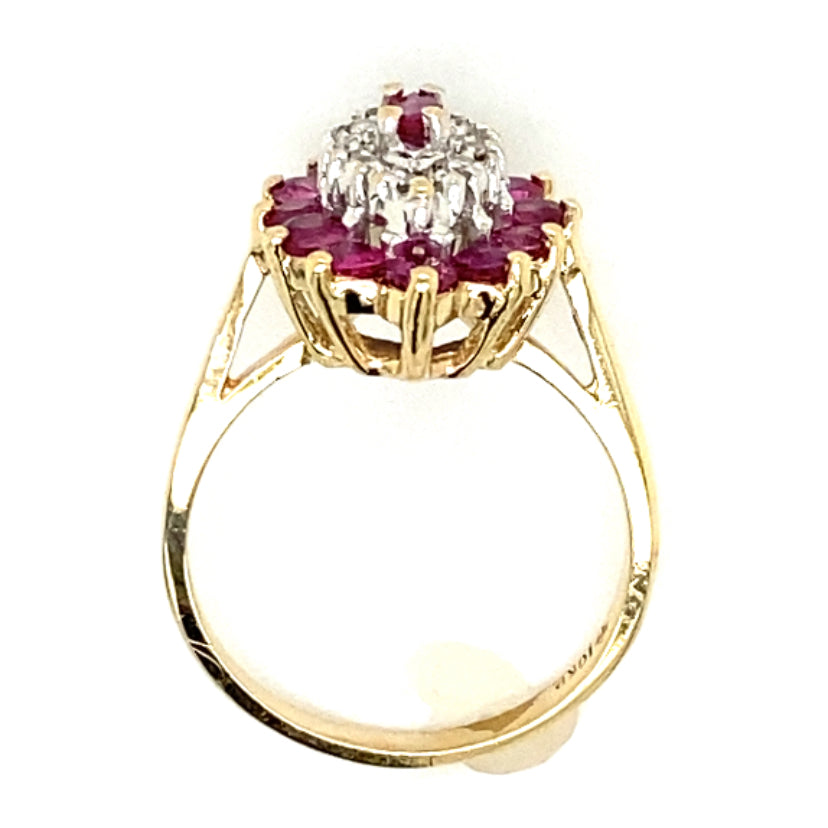 Estate Ruby & Diamond Ring