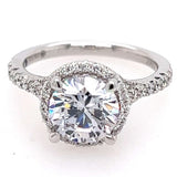 Striking and Strong Diamond Semi-Mount Engagement Ring