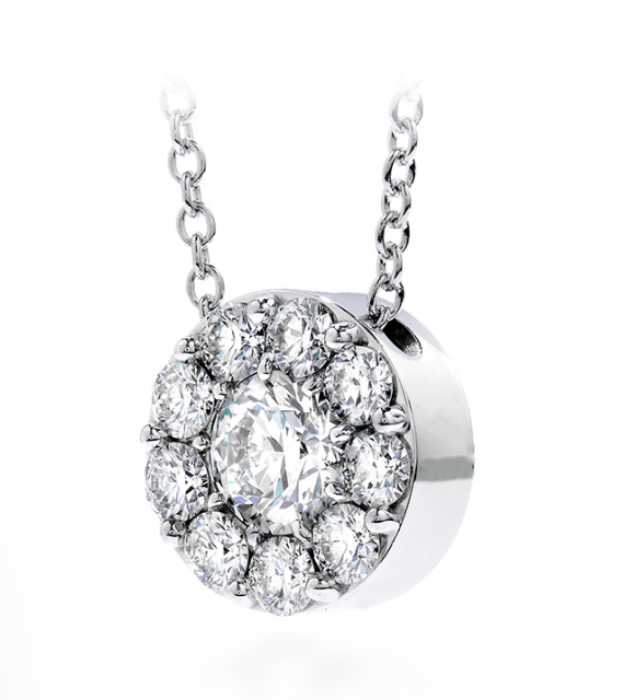 18K White Gold 0.27cttw VS-SI I-J Hearts on Fire Diamond Fulfillment Pendant