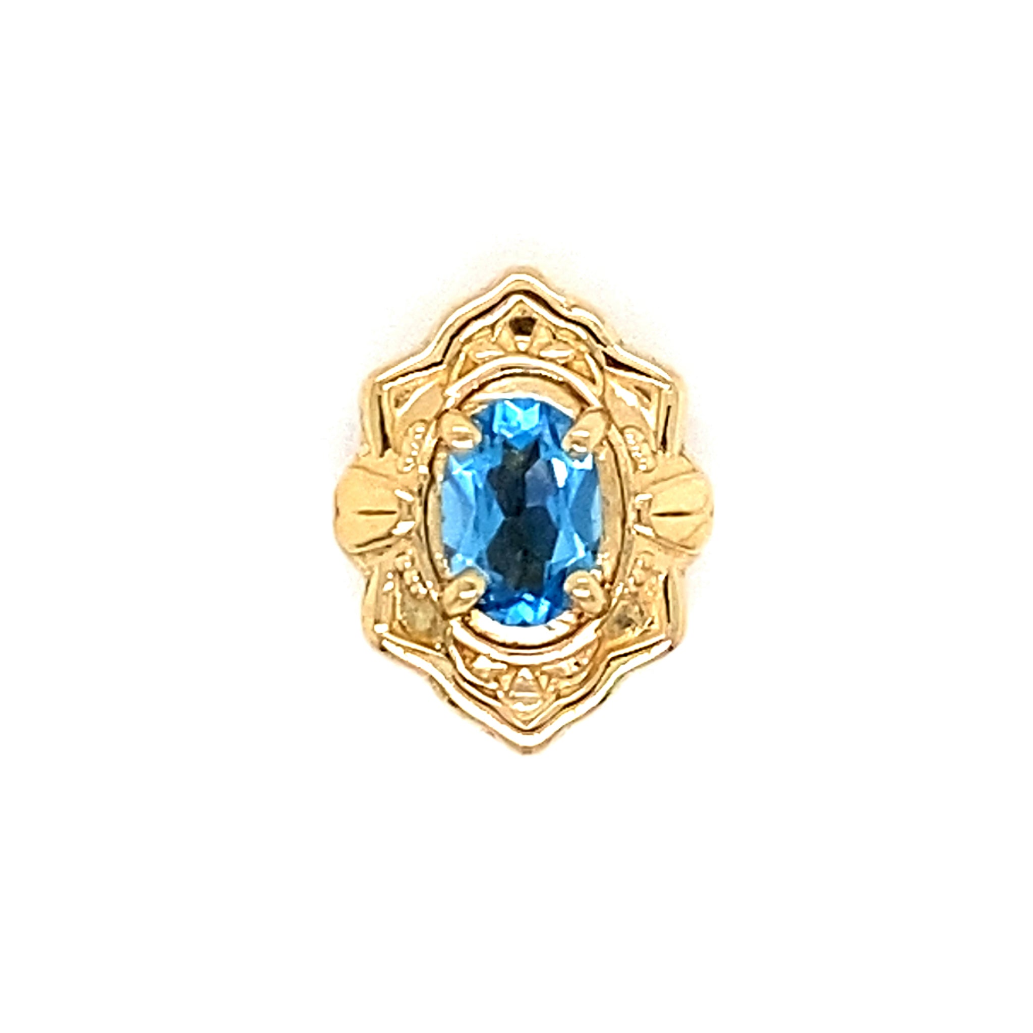 Estate Blue Topaz Slide