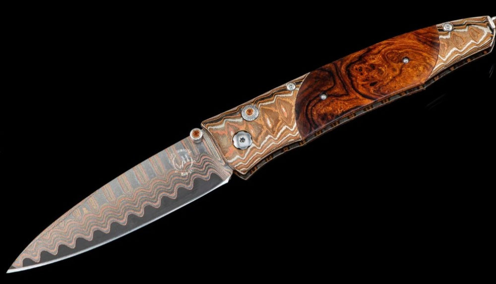 Red Sands Pocketknife With Mokume Gane And Desert Ironwood 145/250 By William Henry