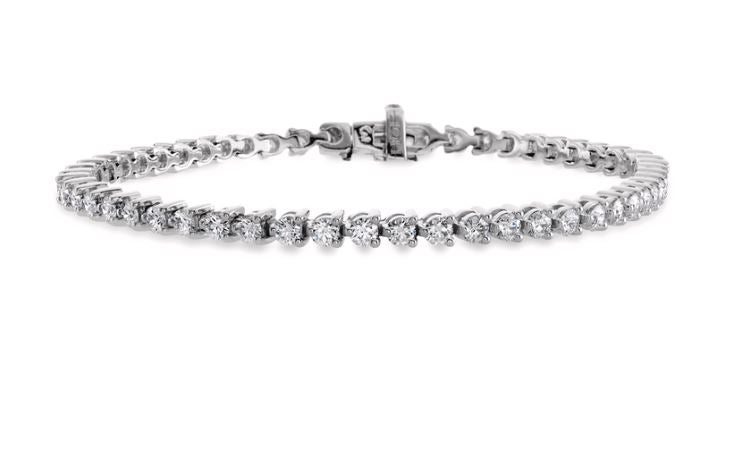 18K White Gold 2.93cttw VS-SI IJ HOF Select Temptation Bracelet 7"