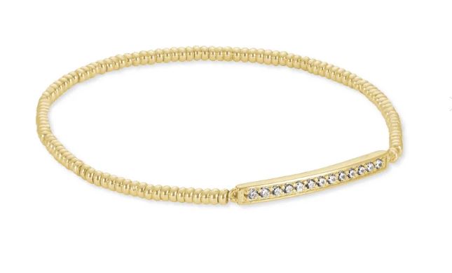 Addison Yellow Gold Plated Stretch Bracelet by Kendra Scott