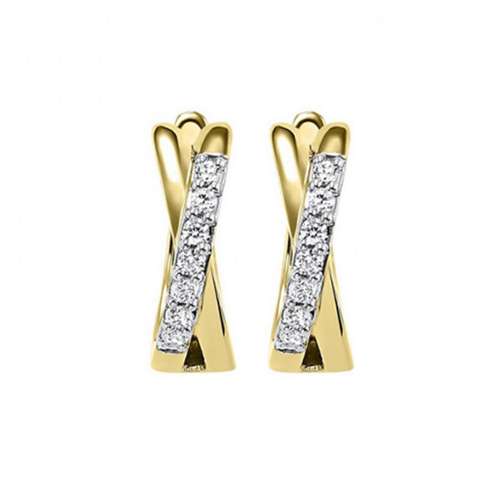 Diamond Huggie Earrings