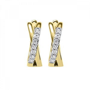 Diamond Huggie Earrings