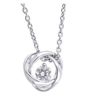 Sterling Silver Diamond Necklace