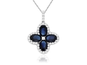 Sapphire and Diamond Necklace