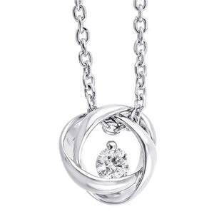 Sterling Silver Diamond Necklace