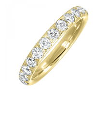 14K Yellow Gold 1.00cttw Diamond Wedding Band