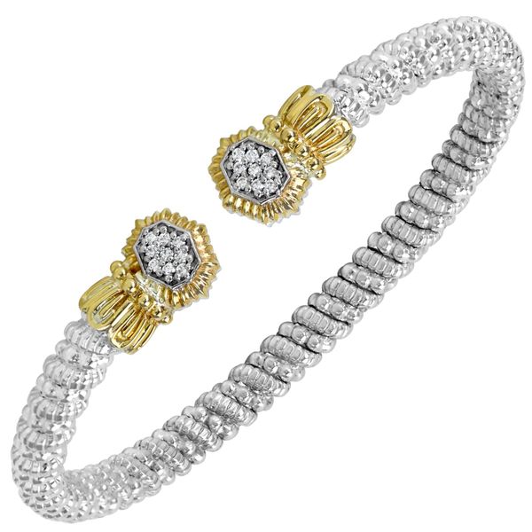 Sterling Silver & Yellow Gold Diamond Bracelet by VAHAN
