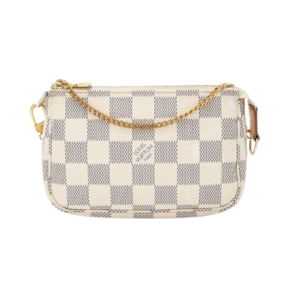 PREOWNED Louis Vuitton Damier Azur Mini Pochette Accessories