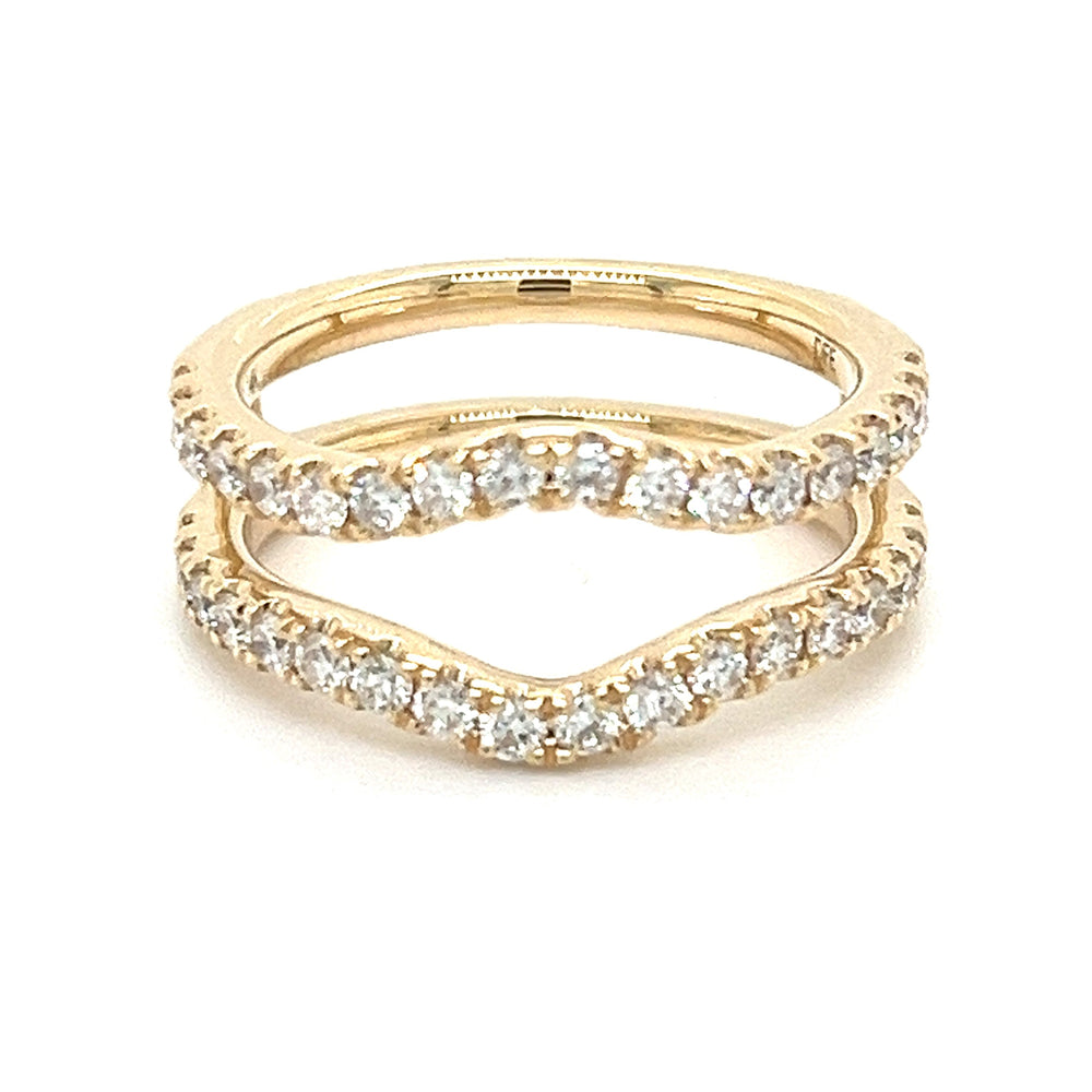 14K Yellow Gold 0.85cttw G VS2 Diamond Insert Wedding Band by DFU