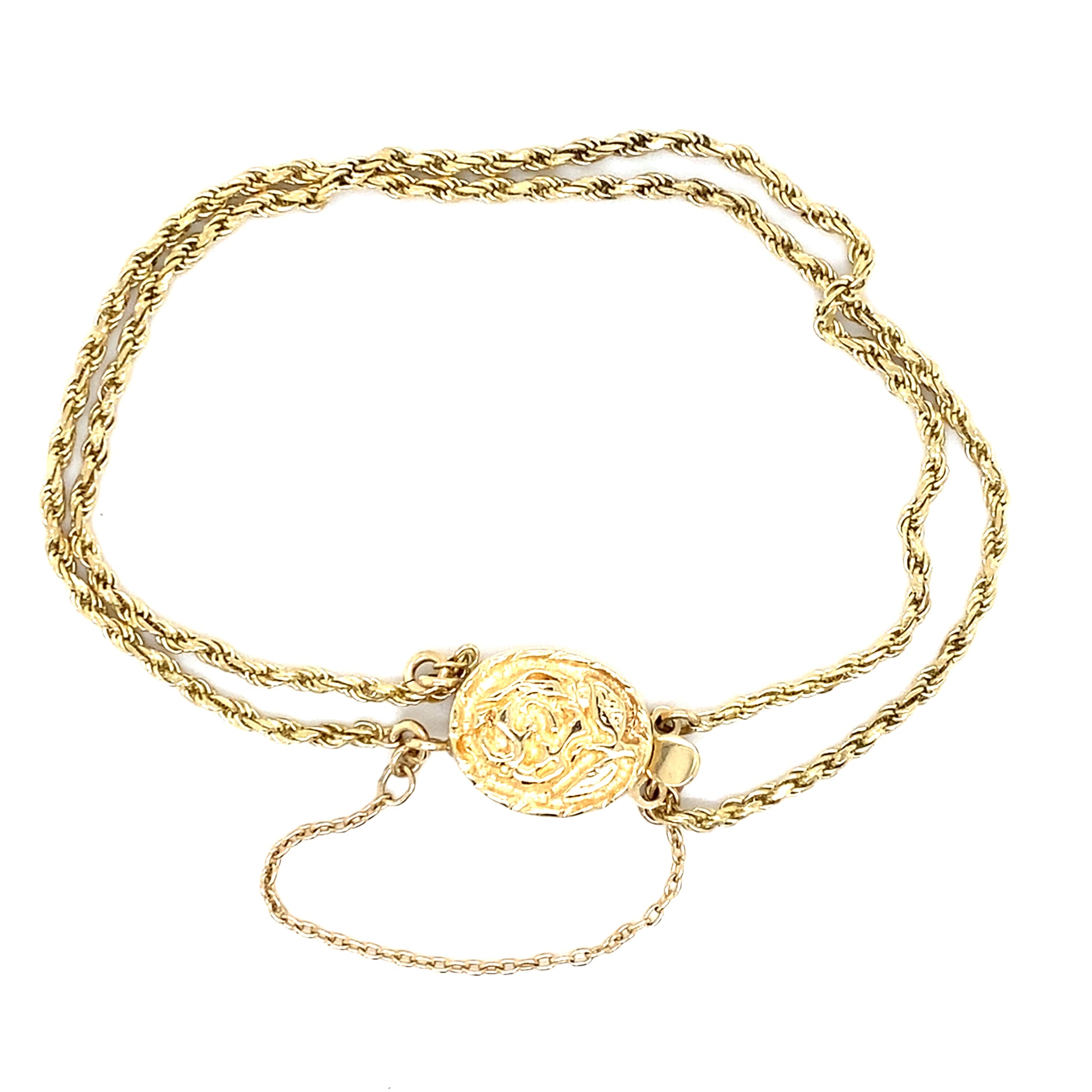 Estate 7.5" Double Rope Slide Bracelet