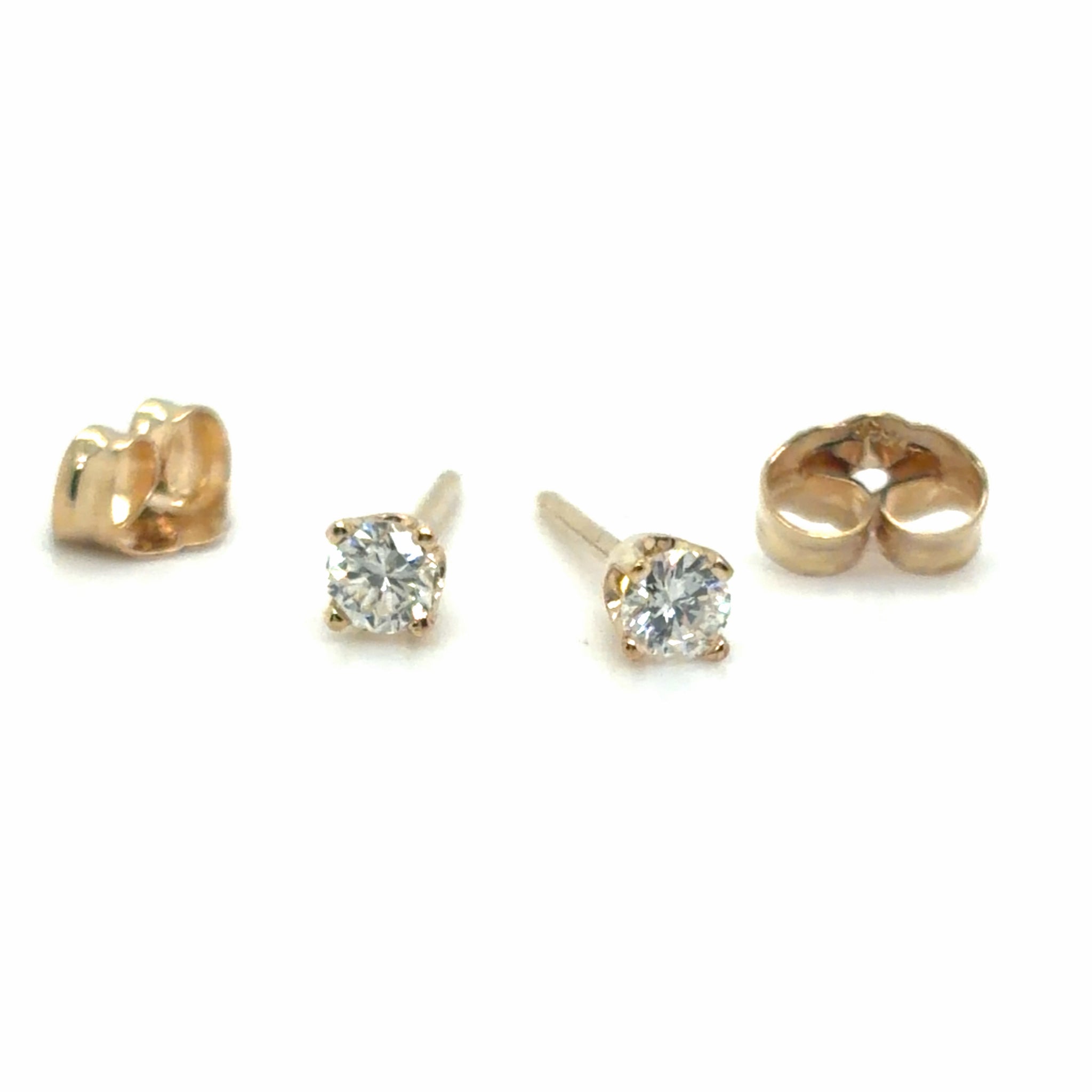 Estate 0.20cttw Diamond Stud Earrings