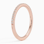 14K Rose Gold 0.35cttw VS2 G Diamond Wedding Band