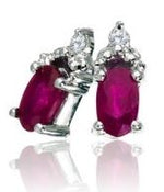 Ruby Stud Earrings