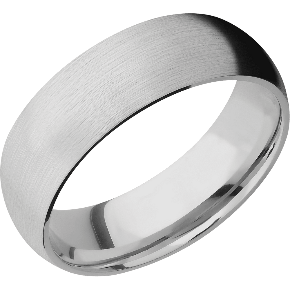 18K White Gold + Satin Finish