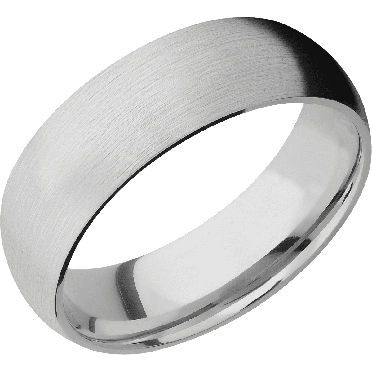 18K White Gold + Satin Finish