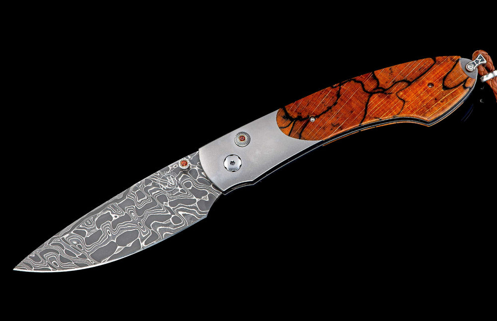 B12 'Forest Grove' Titanium, W/ Orange Spalted Beech Wood, Citrine Gemstones 307/500 By William Henry