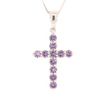 Alexandrite Cross Necklace