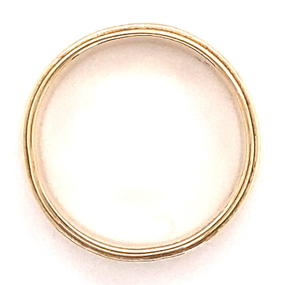Estate Diamond Cut Wedding Band