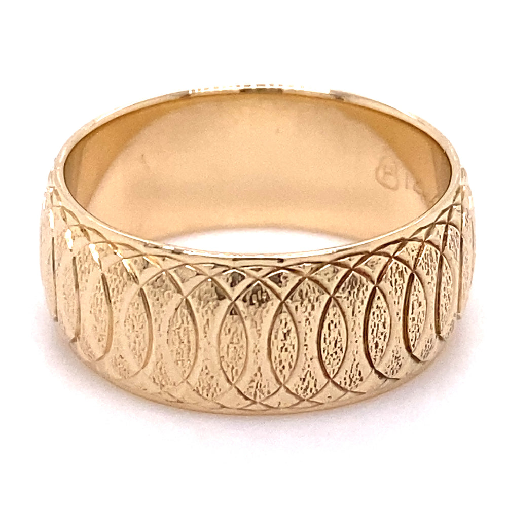 Estate size 6.75 Layered Circle Wedding Band
