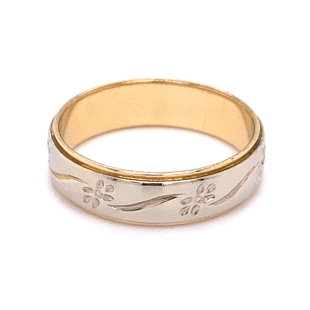 Estate size 10 Forget Me Not Wedding Band