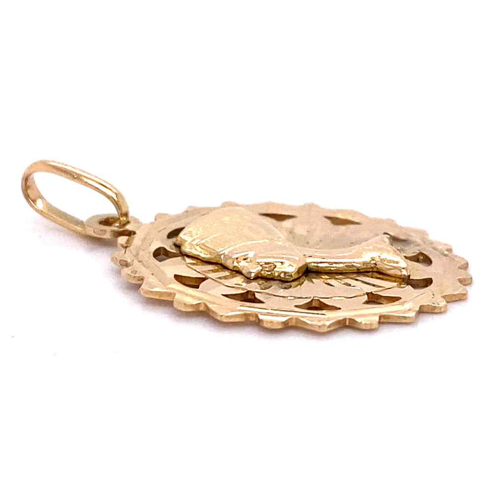 Estate 18K Nefertiti Pendant