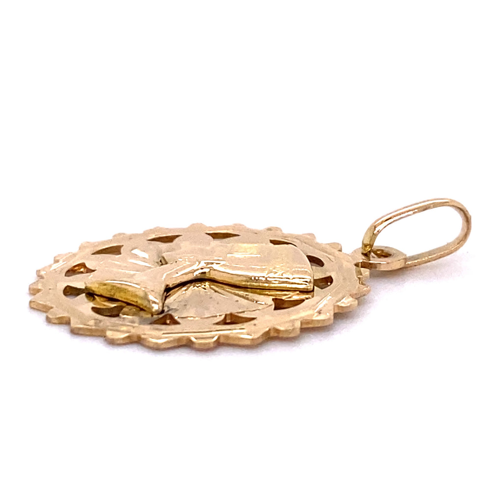 Estate 18K Nefertiti Pendant