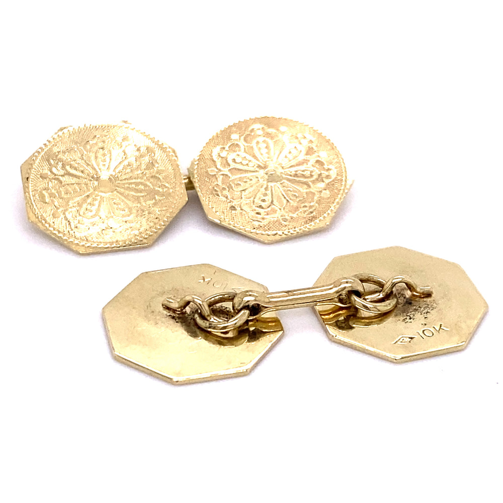 Estate Octagonal Cuff Links