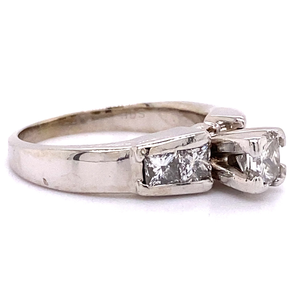 Estate Princess Cut Diamond Engagement Ring