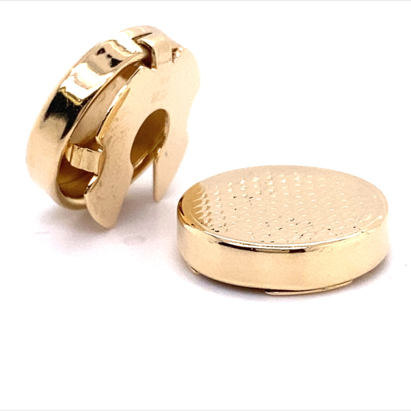 Estate 14K Gold Button Covers