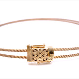 Estate Double Cable Slide Necklace