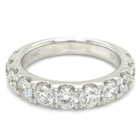 14K White Gold 2.20cttw VS2 G Diamond Wedding Band by DFU
