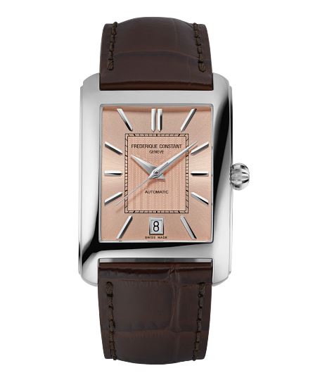 FREDERIQUE CONSTANT　20ミリ Men's Classics Carree Automatic with Salmon Dial by Frederique